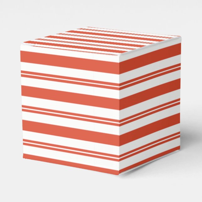 Ballotins Candy Cane Chorus-Big Stripe Horizonal Gift Box (Verso)