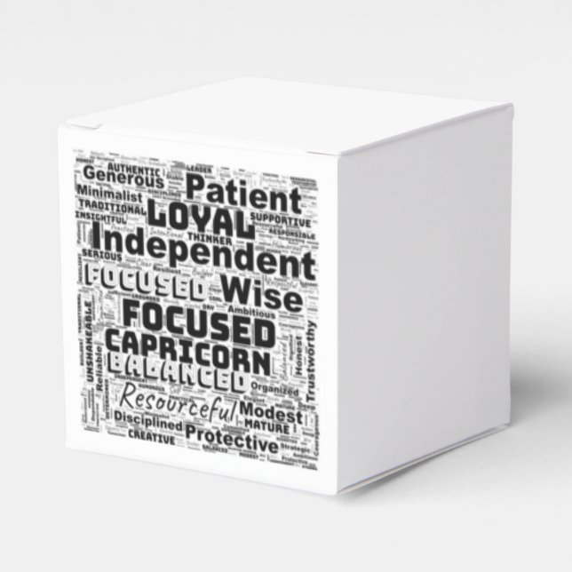 Ballotins Capricorne Zodiac Mot Cloud Inspiration (Verso)