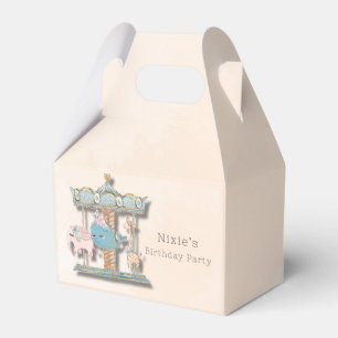 Ballotins Caricature Animaux Carrousel Fête d'anniversaire