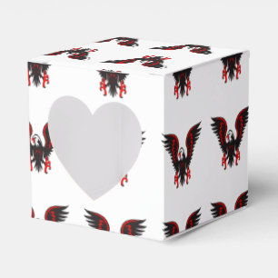 Ballotins Caricature colorée aigle rouge et noir