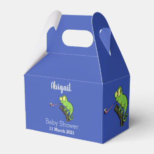 Ballotins Caricature de lézard de caméléon vert joyeux