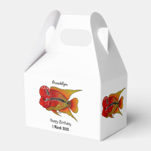 Ballotins Caricature de poisson cichlide à fleur