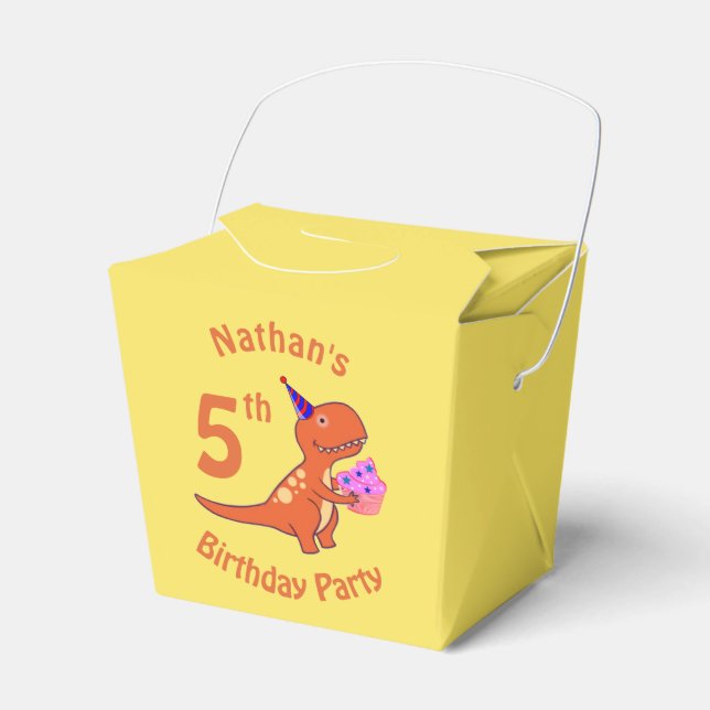 Ballotins Caricature de Tyrannosaurus Dinosaur Anniversaire (Verso)