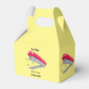 Ballotins Caricature en agrafeuse rouge pâle