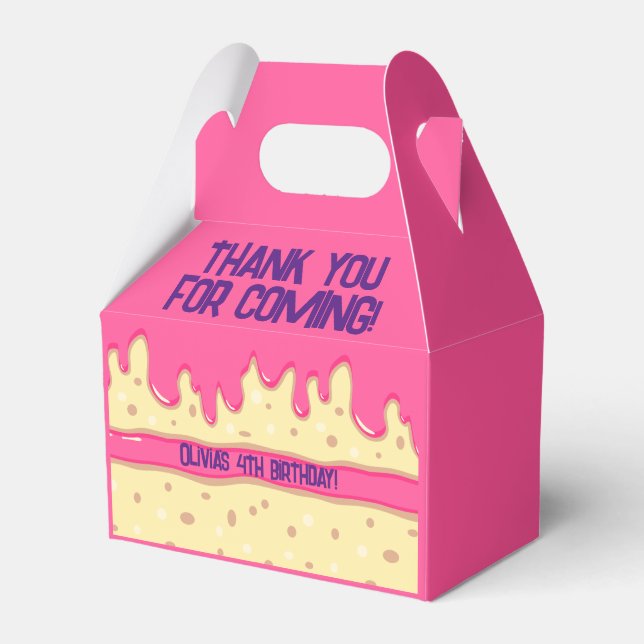 Ballotins Caricature en tranches de gâteau fête anniversaire (Verso)