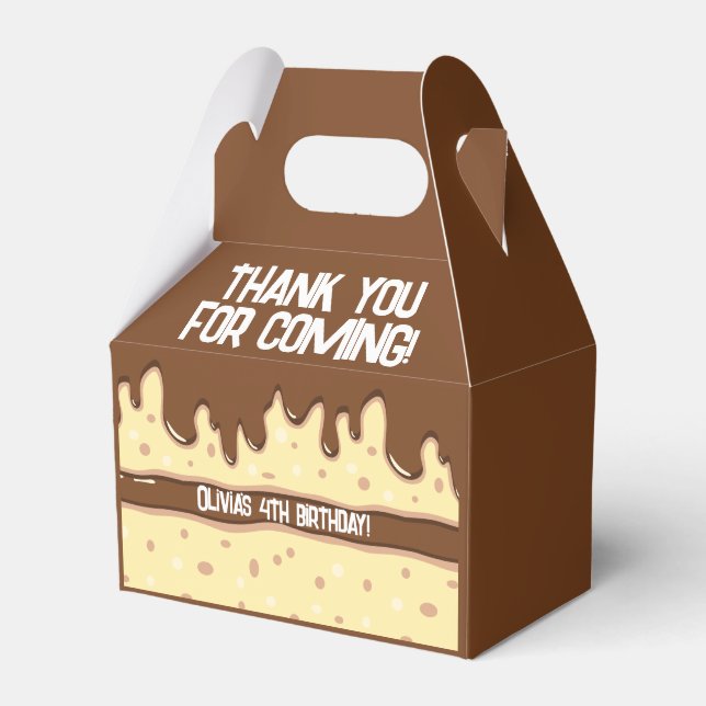 Ballotins Caricature en tranches de gâteau fête anniversaire (Verso)