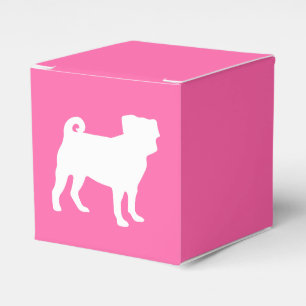 Ballotins Carlin chien Baby shower rose chiot fille