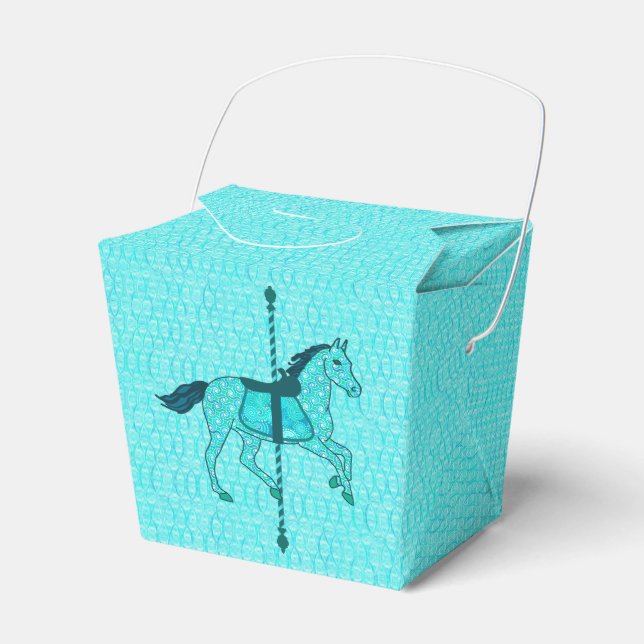 Ballotins Carousel Horse - Turquoise et Aqua (Verso)