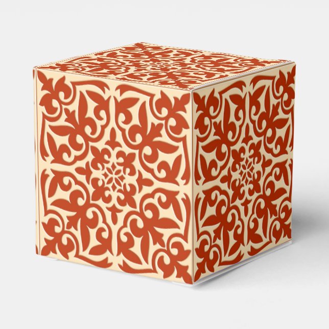 Ballotins Carreau marocain - corail orange et pêche (Arrière)