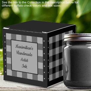 Ballotins Carreaux de Buffalo - Gris et Noir - Classique