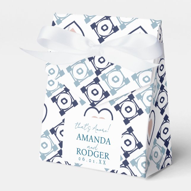 Ballotins Carreaux et cœurs italiens That's Amore (Verso)