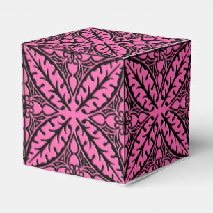 Ballotins Carreaux marocains - rose fuchsia et noir
