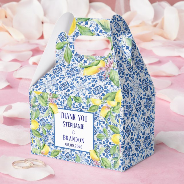 Ballotins Carreaux portugais Lemons Mariage méditerranéen (Mariage)