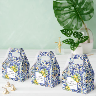 Ballotins Carrelage Bleu Méditerranéen Citrons Réception de 