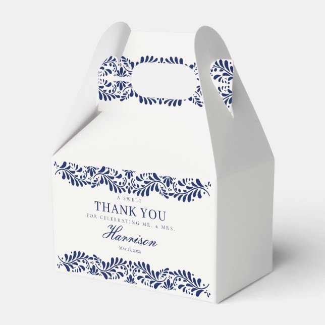 Ballotins Carrelage Talavera bleu Espagne Fiesta Mariage Des (Verso)