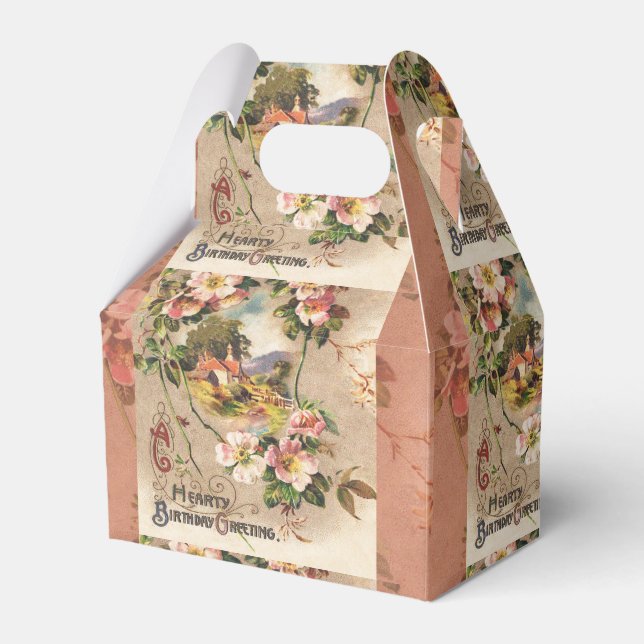 Ballotins Carte d'anniversaire vintage (Verso)