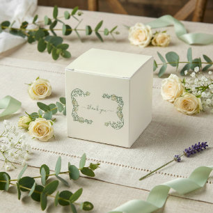 Ballotins Carte de remerciement de mariage crème jolie Art N