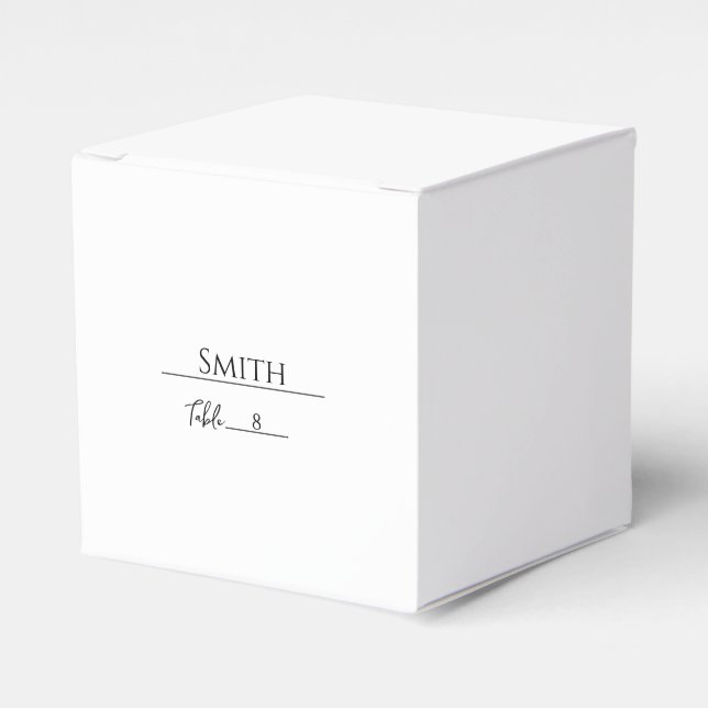 Ballotins Carte de repère de table personnalisable (Verso)