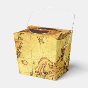 Ballotins Carte du monde VII en or ancien vintage antique
