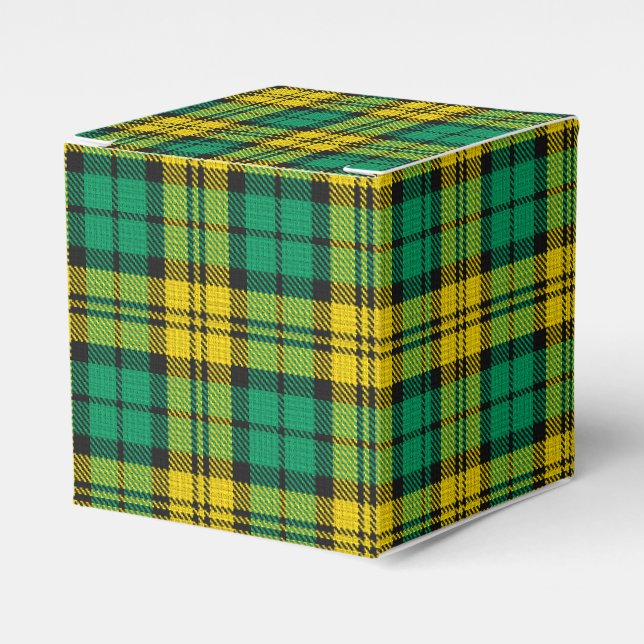 Ballotins Carte Tartan Campbell Blackwatch jaune vert (Verso)