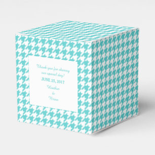 Ballotins Casquette de mariage Turquoise Houndstooth