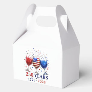 Ballotins Célébration du verre à vin patriotique 250 ans