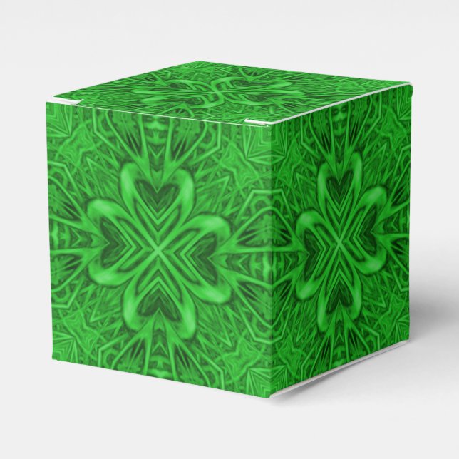Ballotins Céleste Clover Vintage Vert fractal Kaleidoscope (Verso)