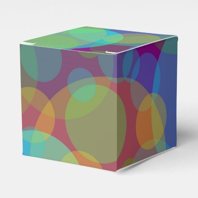 Ballotins Cercles Colorés Art Abstrait (Verso)