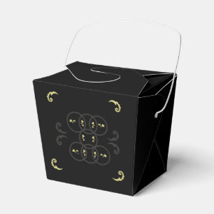 Ballotins Cercles d'or noir et d'argent
