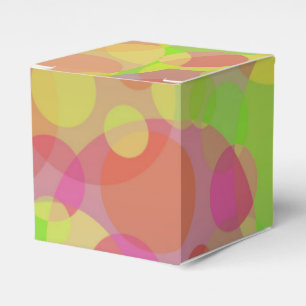 Ballotins Cercles roses verts colorés Art abstrait