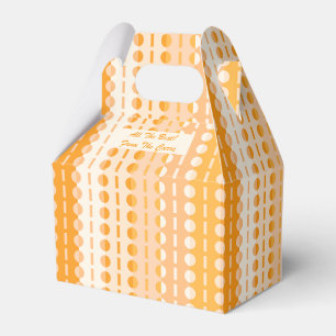 Ballotins Cercles sur les bandes-Orange Peach Ombre Gable