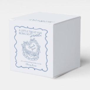 Ballotins Cérémonie de gâteau rétro bleu bow cœur coquette p