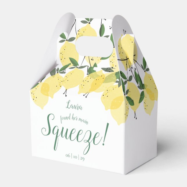 Ballotins Cérémonie de mariage Main Squeeze Lemons  (Verso)