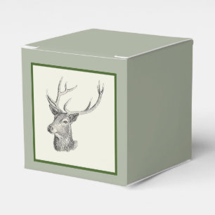 Ballotins Cerf Buck Head avec Antlers Black and White Art