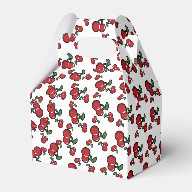 Ballotins Cerises Rouges Faveur de Fête d'Anniversaire (Verso)