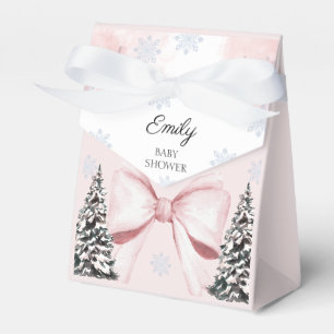 Ballotins C'est Froid Dehors Baby Shower Rose Ruban