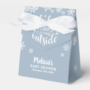 Ballotins C'est Froid Dehors Garçon Bleu Baby Shower d'Hiver