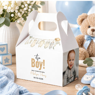 Ballotins C'est un garçon ! Baby Shower Bleu - Mignon & Douc