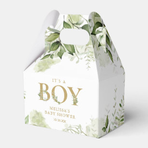 Ballotins C'est un garçon Greenery Botanical Gold Baby Showe