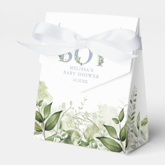 Ballotins C'Est Un Garçon Verdure Foliage Dusty Baby shower  (Verso)