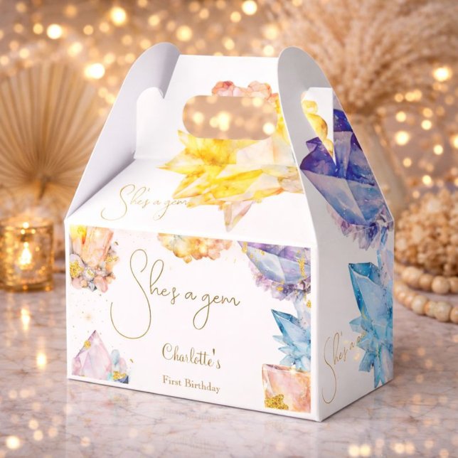 Ballotins C'est une Gem Birthday Crystals Girl'aquarelle (Créateur téléchargé)