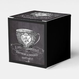 Ballotins Chalkboard Alice à Wonderland tea party teacup