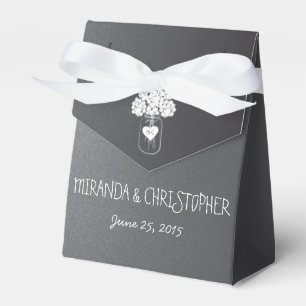 Ballotins Chalkboard Mason Jar Floral Ballotin personnalisé