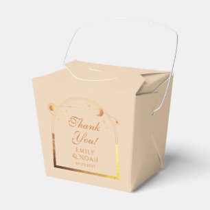 Ballotins Champagne céleste Gold Sun Moon Stars Mariage