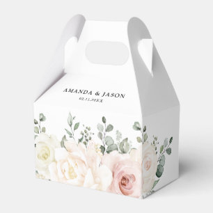 Ballotins Champagne Ivory Blush rose Floral Mariage