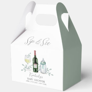 Ballotins Champagne verdoyante Sip & Voir Baby shower
