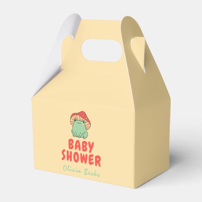 Ballotins Champignons avec Baby shower de grenouille (Verso)