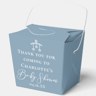 Ballotins Chance Dusty Blue Baby Shower Fortune Personnalisé