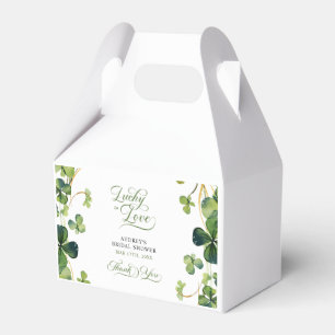 Ballotins Chanceux en amour Baby Shower Remerciements Vert