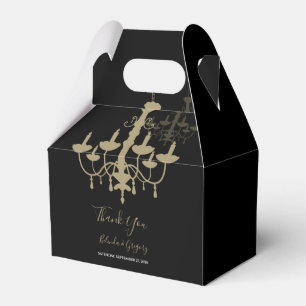 Ballotins Chandelier de mariage en or noir